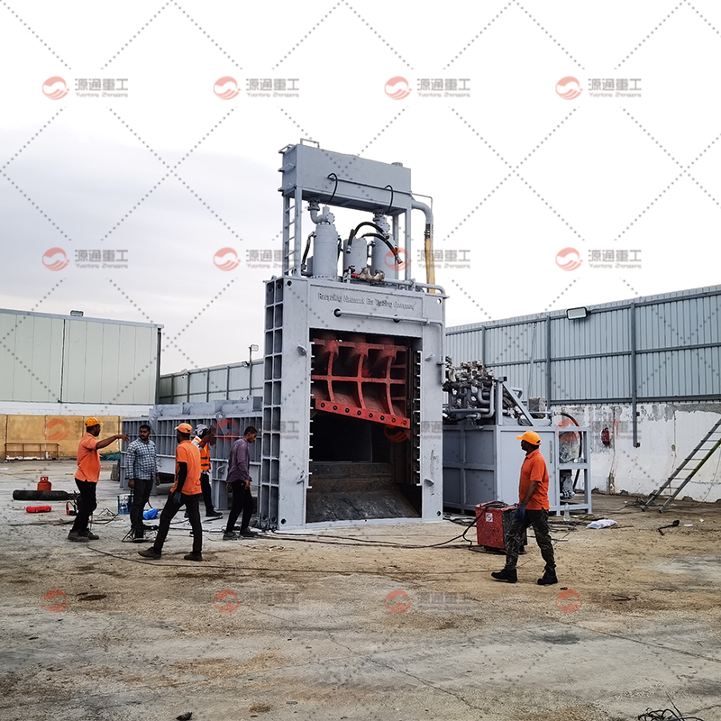 Cizalla de pórtico automática para chatarra de 400 toneladas
