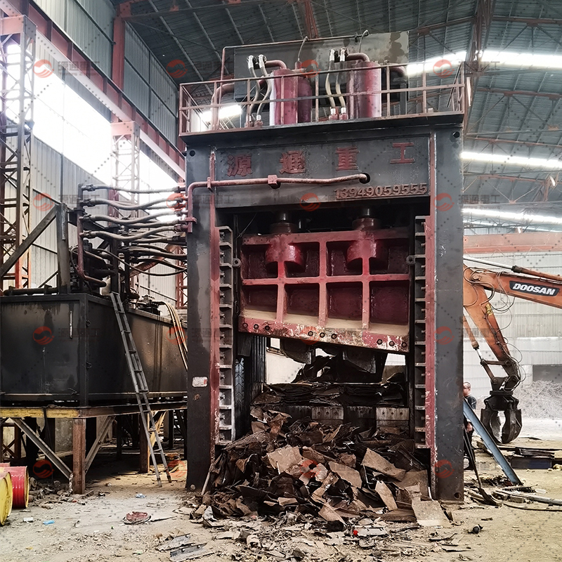 Cizalla de pórtico hidráulica de 600 toneladas 